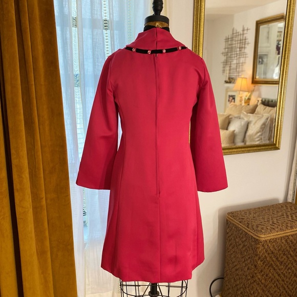 Vintage Pink Embellished Cocktail Dress - Picture 3 of 11